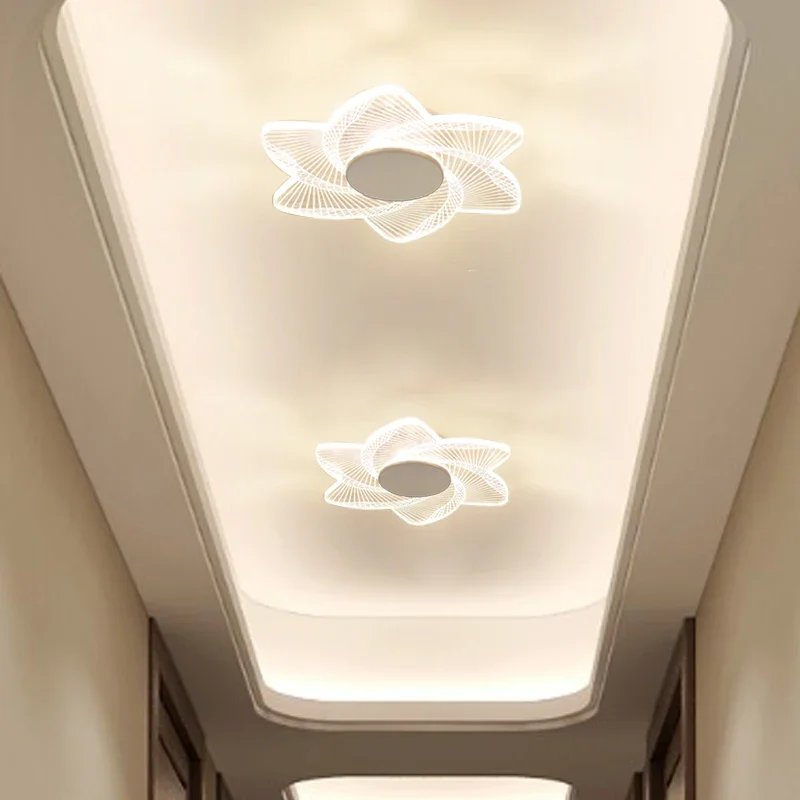 Imagem -02 - Embutido Moderno Simples Luzes de Teto Sala de Estar Corredor Pequenas Lâmpadas Cúpula Casa Led Luz Neutra Digite Uma Porta Buraco 7.5cm 4000k