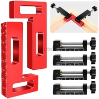 Multi Functional Upgraded Aluminum Alloy Adjustable G-type 90 ° Woodworking Right Angle Clamp Heavy Duty Dual Use Fastening Tool