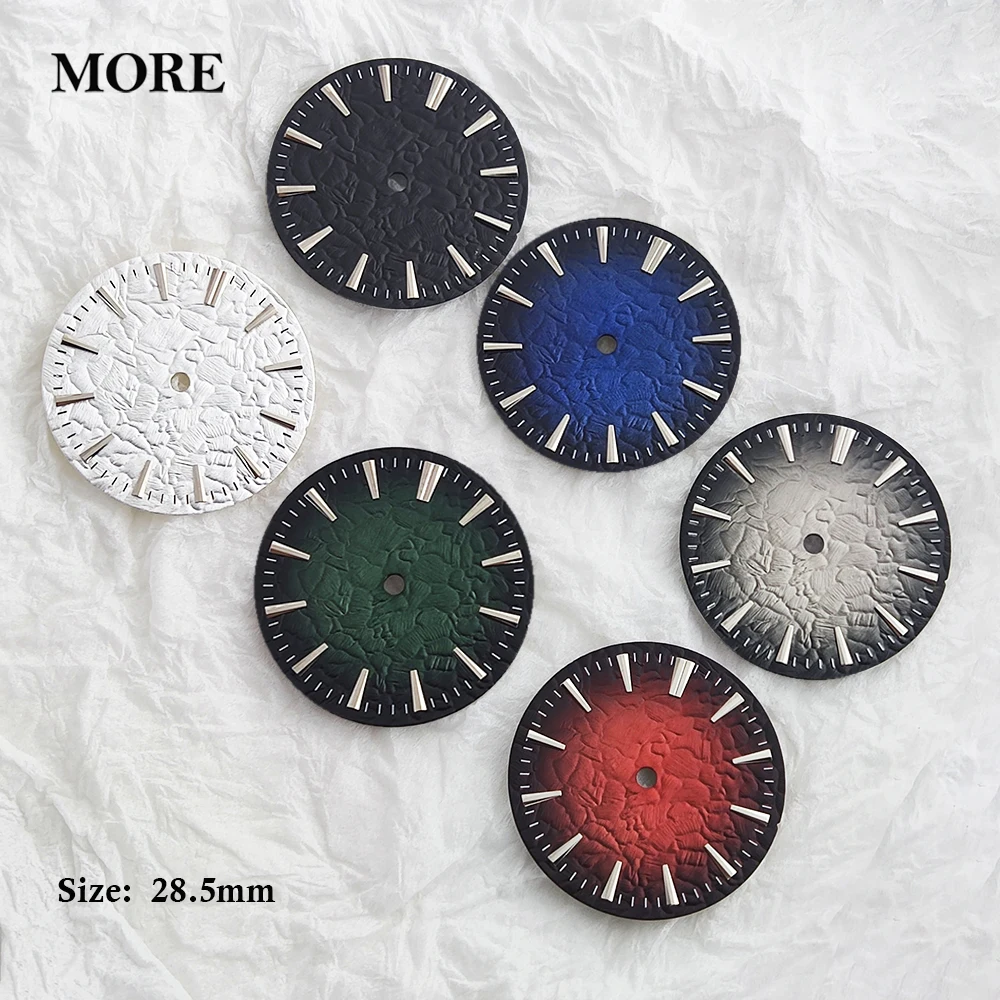 28.5mm NH35 Dial Stone Pattern Gradient Color Watch Faces 28.5mm Dial for GS Style Mod accessories for NH35/NH36 Movement