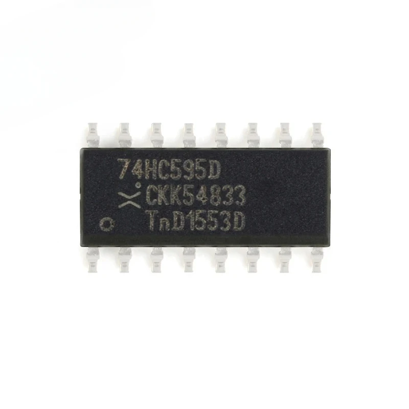 10pcs/lot 74HC595D 74HC595 HC595D SOIC-16 SOIC16 8-bit Serial Input/Serial or Parallel Output Shift Register IC Chip New Origina