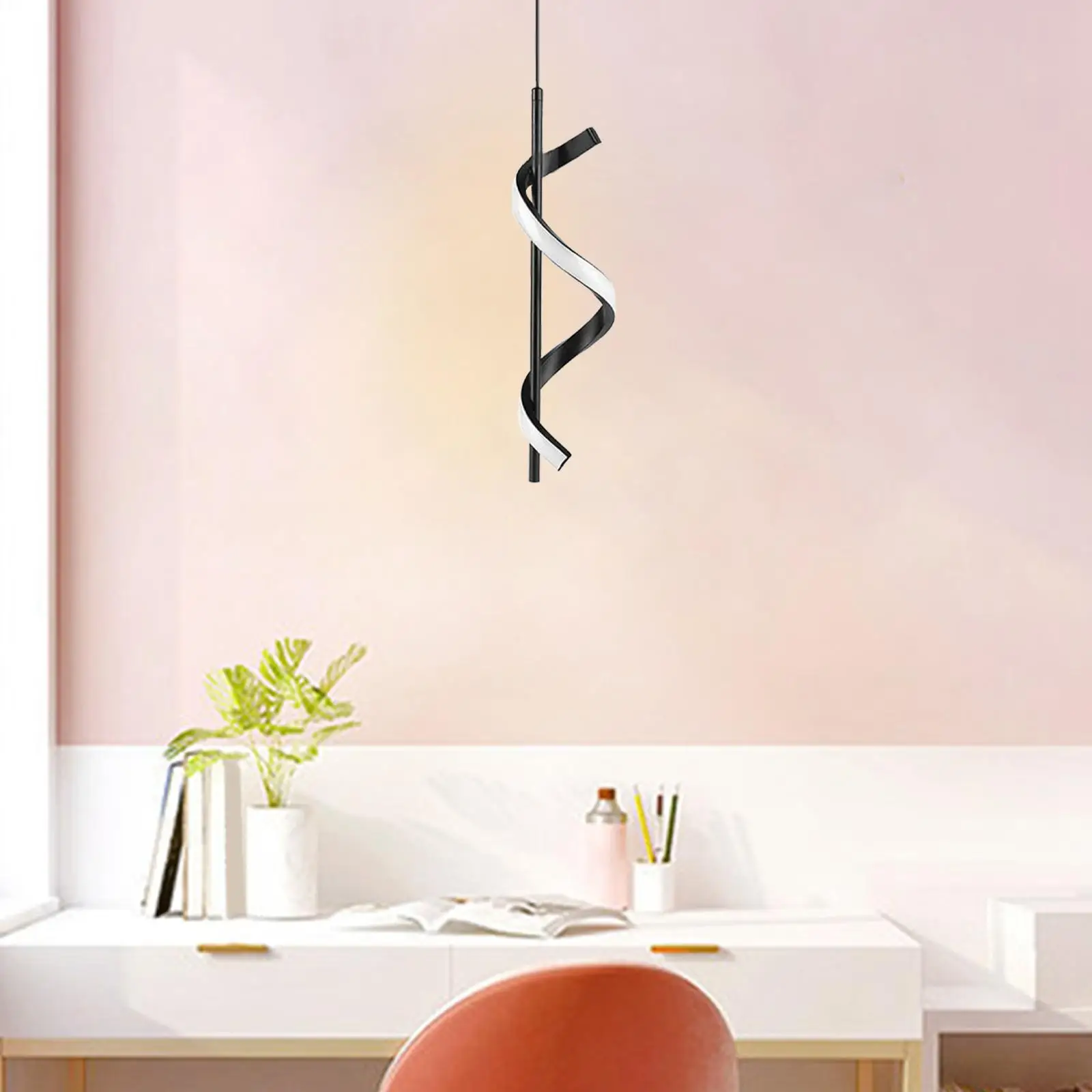 

LED Pendant Light Chandelier Spiral Ceiling Light Hanging Lamp Modern Home