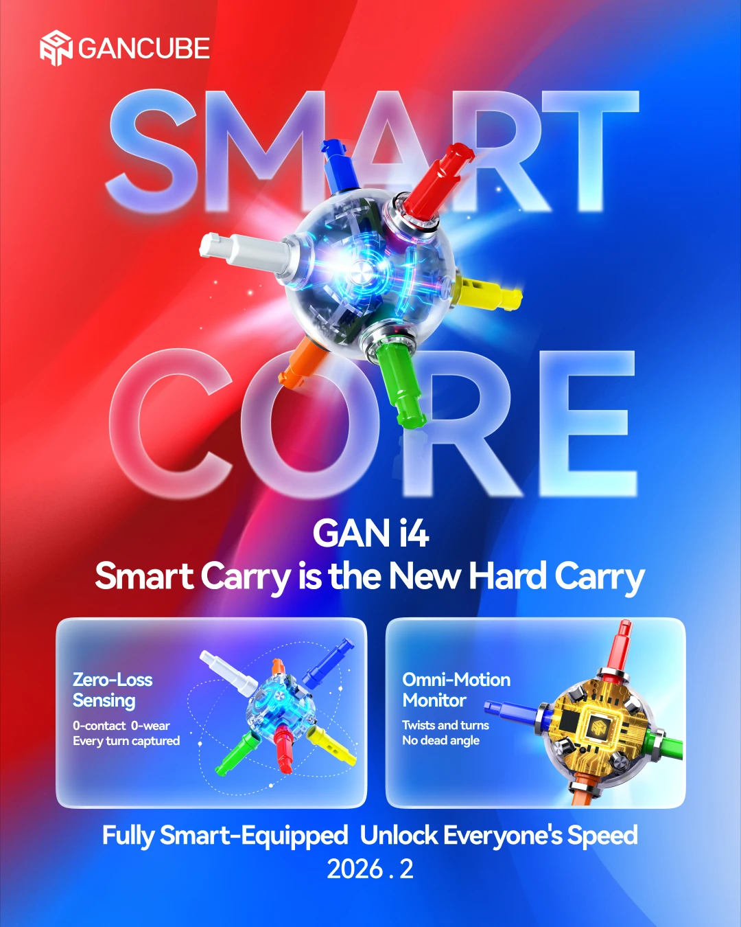 GAN356 i4  cube , GAN Smart cube Bluetooth cube, GAN i 4 Magnetic 3x3x3 cube , i carry cube, GAN Timer , Smart timer