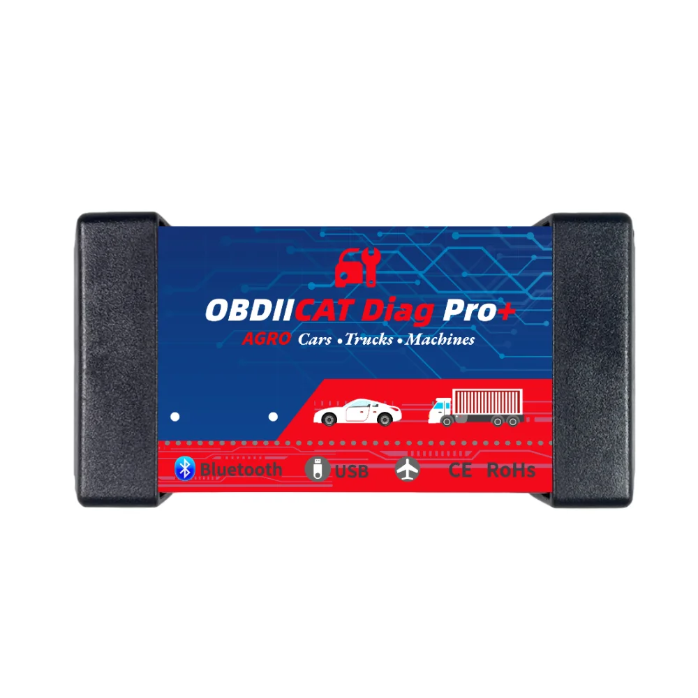A+OBDIICAT BT 4.3 Multidiag 2021.11/2020.23 With Keygen TCS Pro New VCI OBD2 Scanner 8 Cables For Car Truck Diagnostic Tool