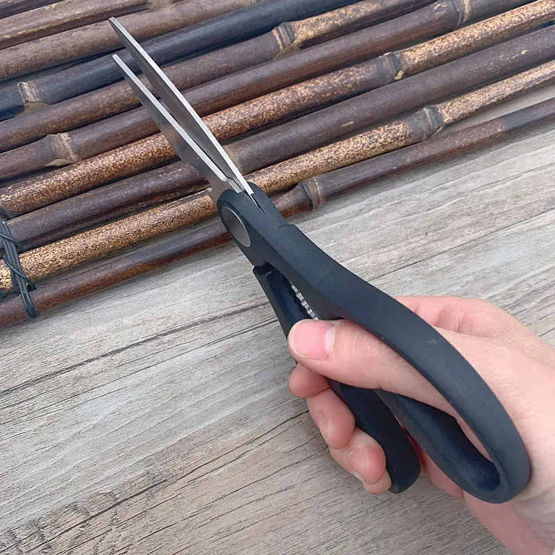 Trang Sức Giọt Đa Chức Năng Kéo Nhà Bếp 2CR13 Kéo Cắt Gà Xương Kéo Nhựa PP Tay Cầm Kéo Gia Dụng Dụng Cụ Cầm Tay
