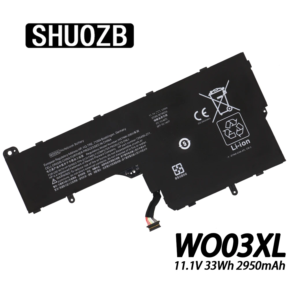 

WO03XL Battery For HP SPLIT Mini X100E 100E x2 13-M 13-M010DX Tablet 725606-001 725496-1B1 HSTNN-DB5I HSTNN-IB5I HSTNN-1B1W WO03