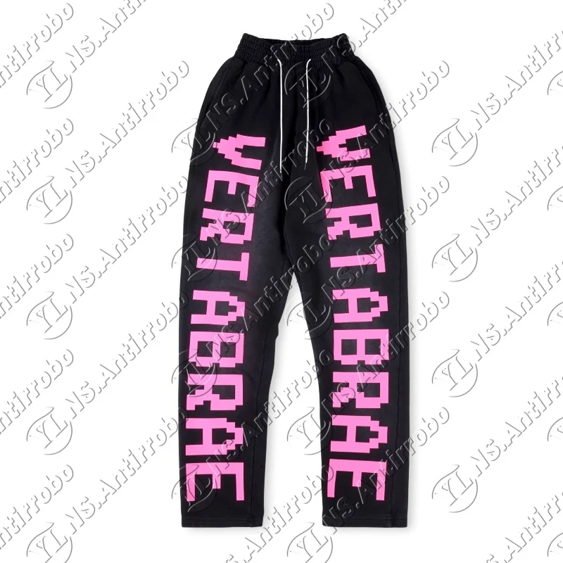 Summer Vertabrae sweatpants Washing letters sports men and women casual trousers collection