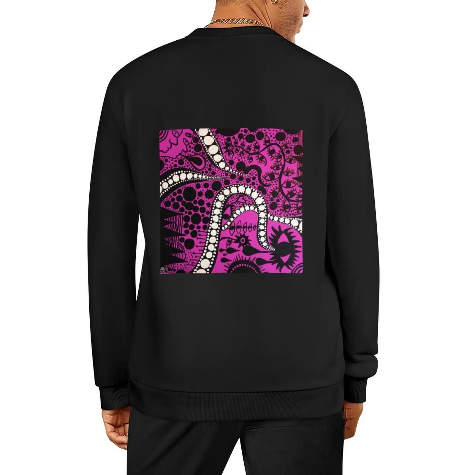 

yayoi kusama violet Pullover men's autumn clothes autumn men's sweat-shirt set korean clothes men's sweatshirts