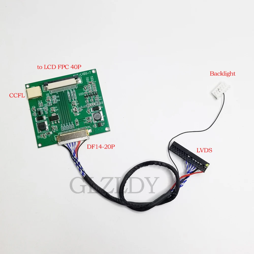 LVDS 40PIN FPC Adapter Board For 8 inch 1024*768 HJ080IA-01E HE080IA-01E/01D EJ070NA-01J/ZJ070NA-01B/ZJ070NA-01P/EJ080NA-04C