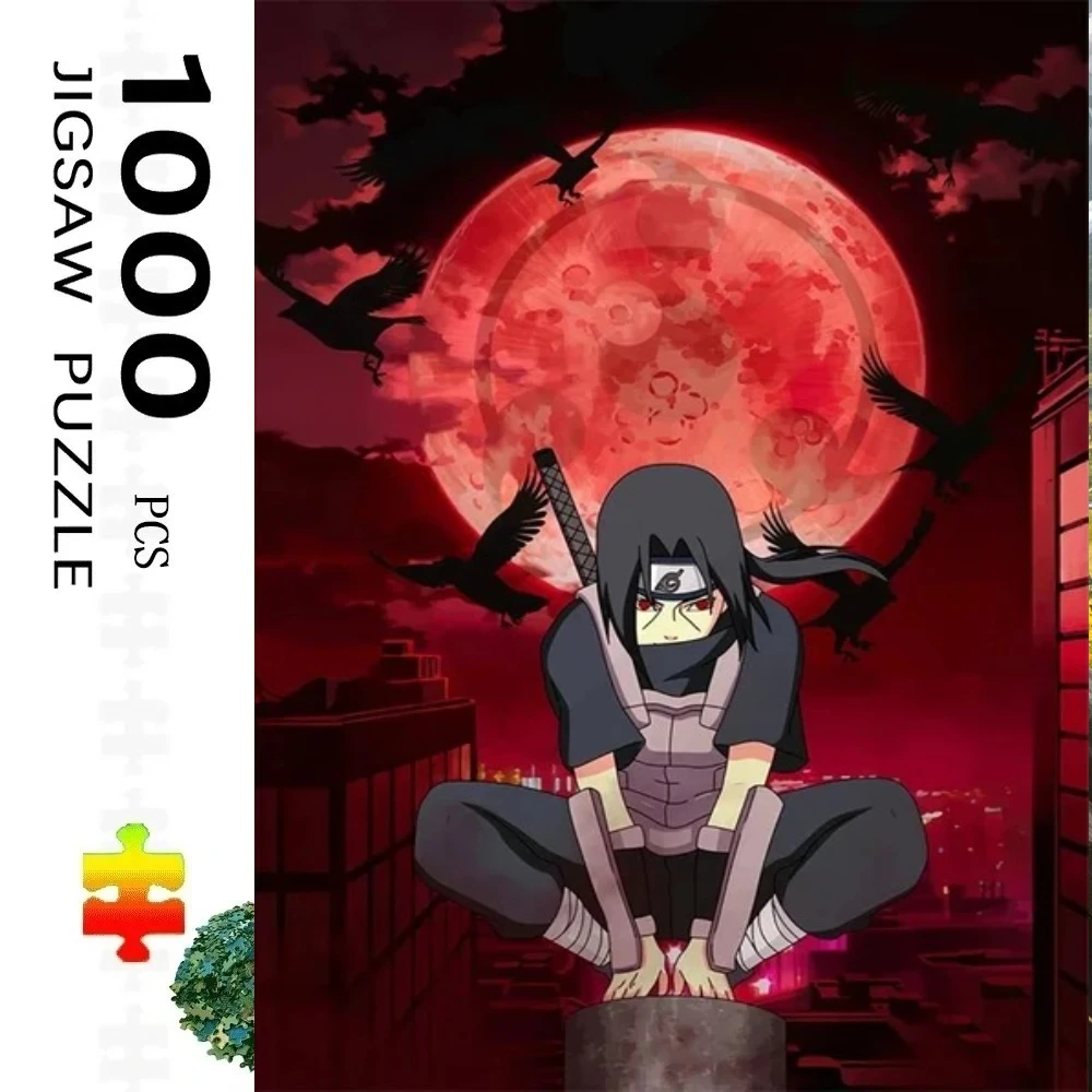 Adult Jigsaw Puzzle 500/1000 pcs Puzzle Naruto Sticker Japanese Anime Paper Puzzle Decorative Painting Exercise Brain Thinking