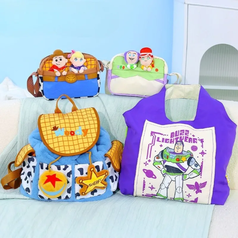 

Cute Toy Story Woody Buzz Lightyear Kawaii Backpack Crossbody Multifunctional Durable Large Capacity Portable Lightweight Gift.