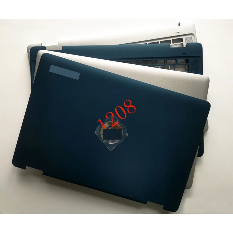 

For HP Chromebook X360 14b-cb LCD Back Cover Palmrest Shell Blue/Silver