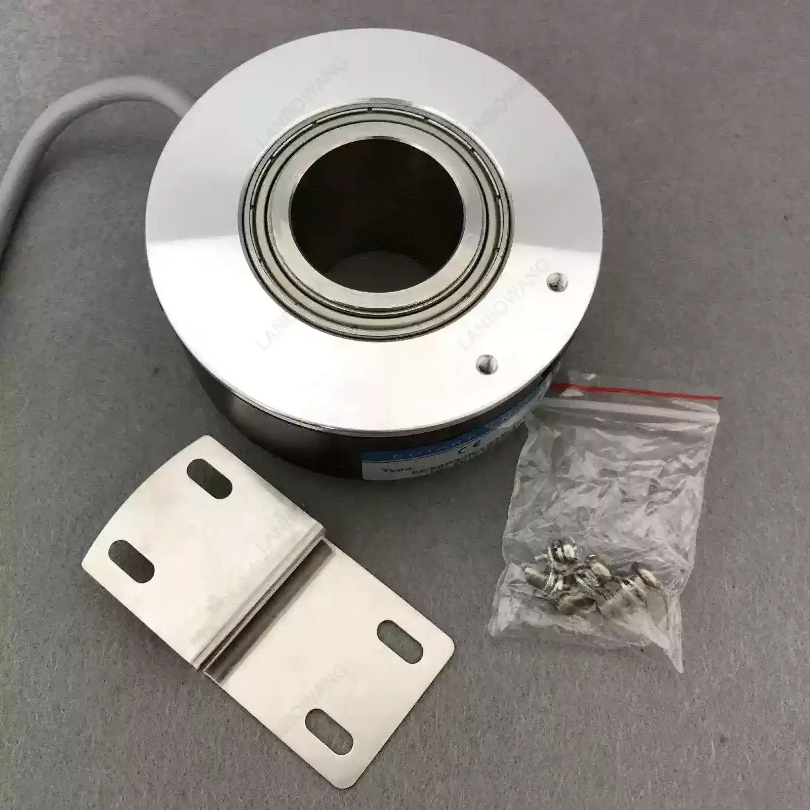8030 Hollow Shaft Rotary Encoder, 25/28/32mm Custom Bore Speed Sensor for Elevator Lift Systems, ZKT8020 24V DC Inverter