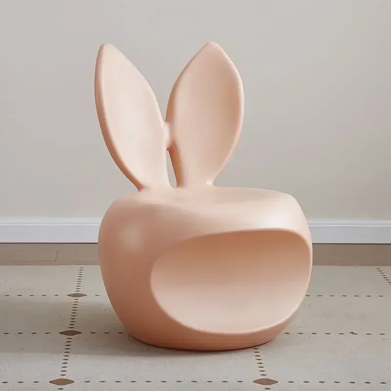 Cute, Nordic, Rabbit, Ornament, Cartoon, Living Room, Animal, Creative, Shoe Changing Stool, Modern, Simple, Home Low Stool