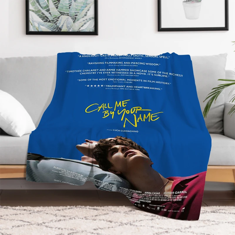 Call Me By Your Name Sofa Blankets & Throws Knee Blanket Fluffy Microfiber Bedding Catnap Custom Cobija Bed Throw Decorative Nap