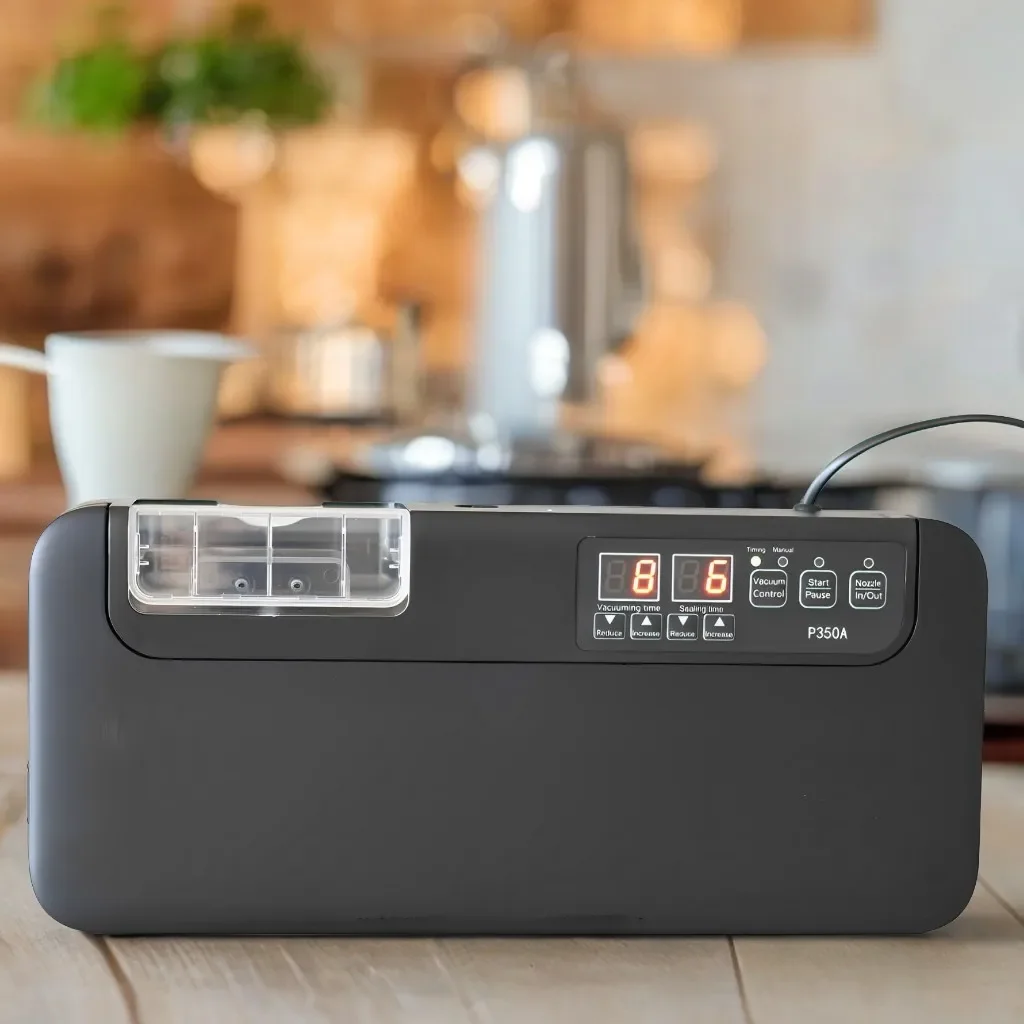 Machine à emballer sous vide de type buse, scellant électrique, sacs d'emballage en plastique