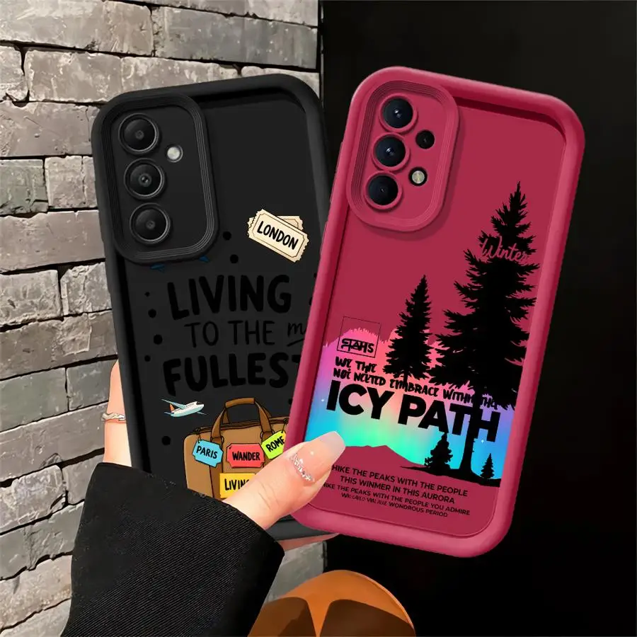 Travel Suitcase Airplane Print Case for Samsung Galaxy A17 A12 A07 A06 A15 A50 A05 A20 A13 A30 A11 A14 A04 A16 Phone Cover