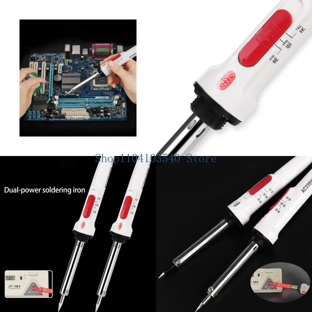 02DC 60W Advanced Soldering Pen Rapid Heating Technology Overload Protective Comfort Handle For Circuit Board Jewelry Fixing