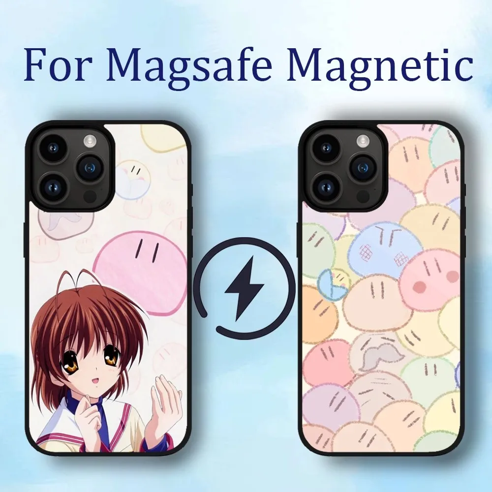 

Kawaii Clannad Phone Case For iPhone 11 12 13 14 15 Max Plus Phone Magnetic for Macsafe Cases Cover
