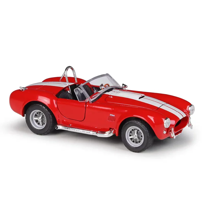 Nieuw Product 1/24 Shellby Cobra 427 S-C Miniatuur Simulatie Auto Model Scène Bijpassende Ornamenten Speelgoed Vakantie Geschenken Collectibles