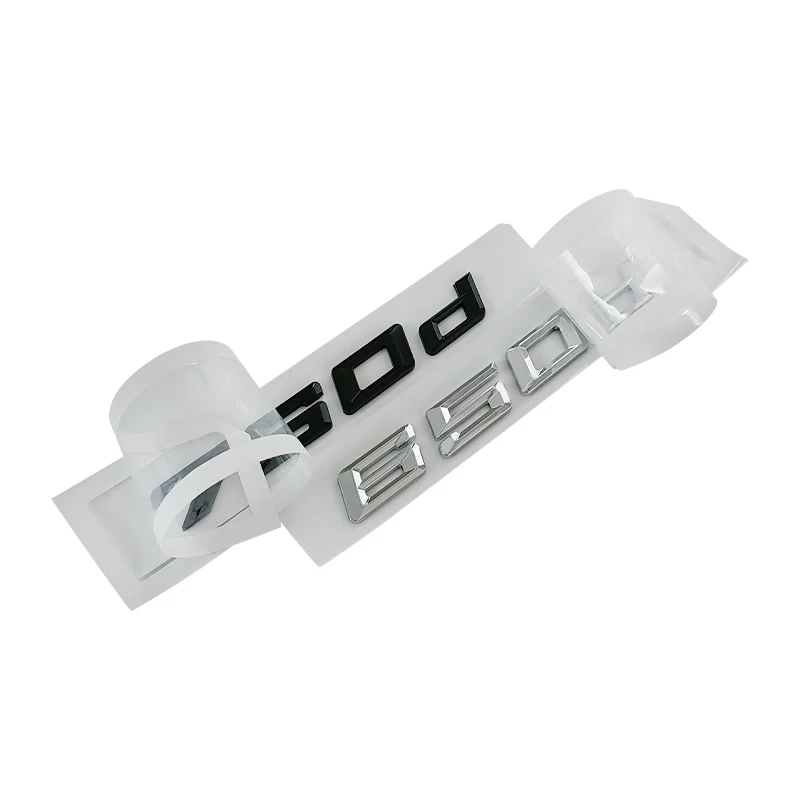 ملصق حروف سيارة ثلاثية الأبعاد ABS ، إكسسوارات شارة شعار ، تناسب 630d ، 640d ، 645d ، 650d ، 730d ، 740d ، 745d ، 750d ، 760d ، E65 ، F01 ، G11 #4