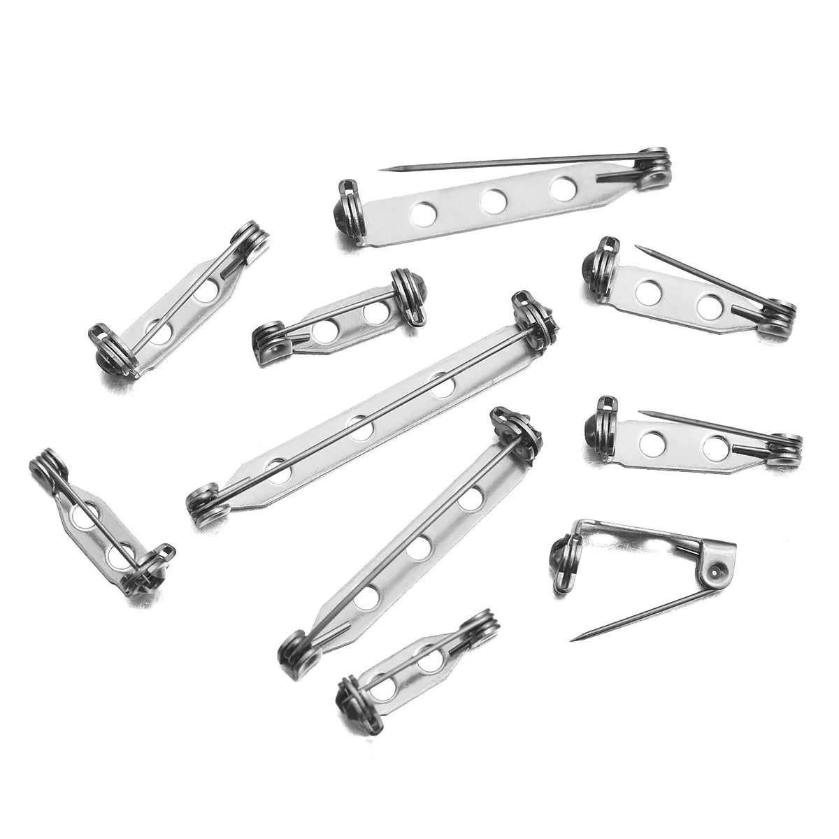 

10pcs Stainless steel Safety needle For Jewelry Making Charms Bracelet Necklace Eardrop Keychain DIY Accessories 16/20/31/38mm