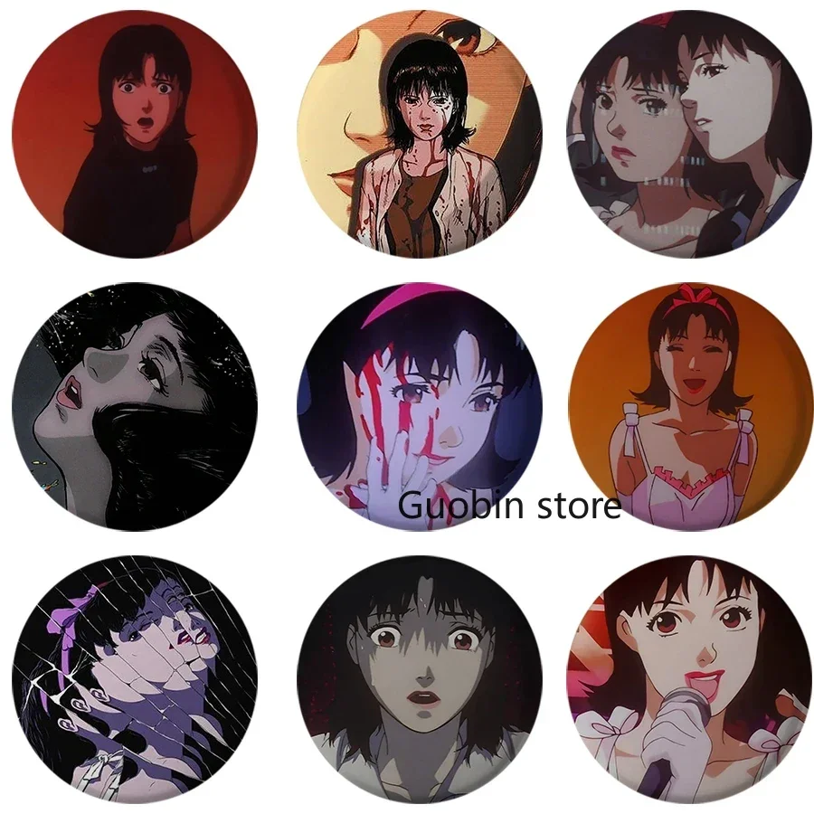 Anime Movie Perfect Blue Brooches Fashion Jewelry Accessory Cartoon Badge Cosplay Enamel Pins Clothes Backpack Decoration