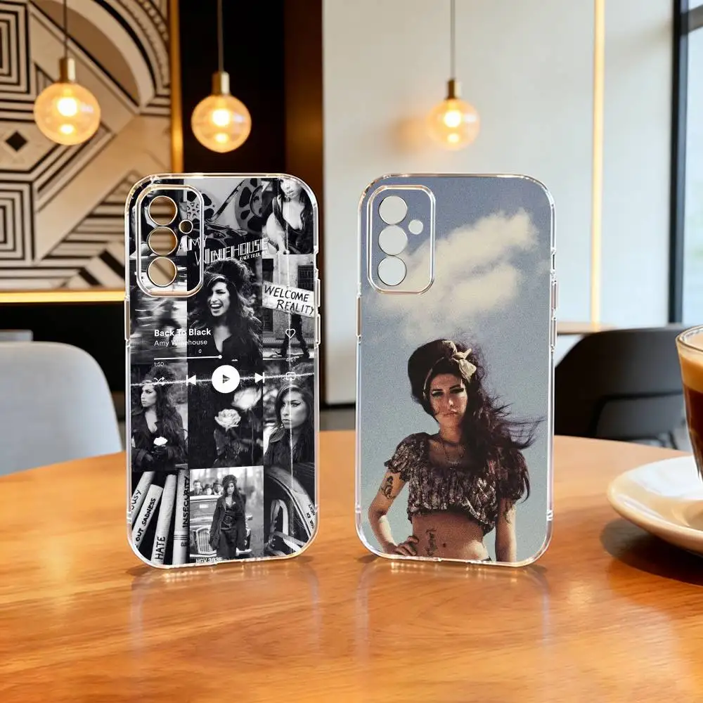 

A-Amy W-Winehouse Phone Case For SamsungA10,12,20,21S,30,31,40,50,51,52,70,71 Transparent Cover
