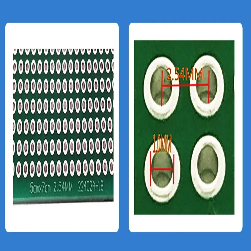 5PCS/Lot Double Sided PCB Board 2x8cm Universal DIY Printed Circuit Board