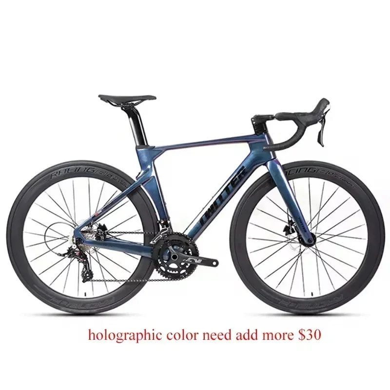 R10 adult Bicycle internal routing cable carbon fiber frame road bike 22/24speed ultralight road racing Oil pressure disc brakes