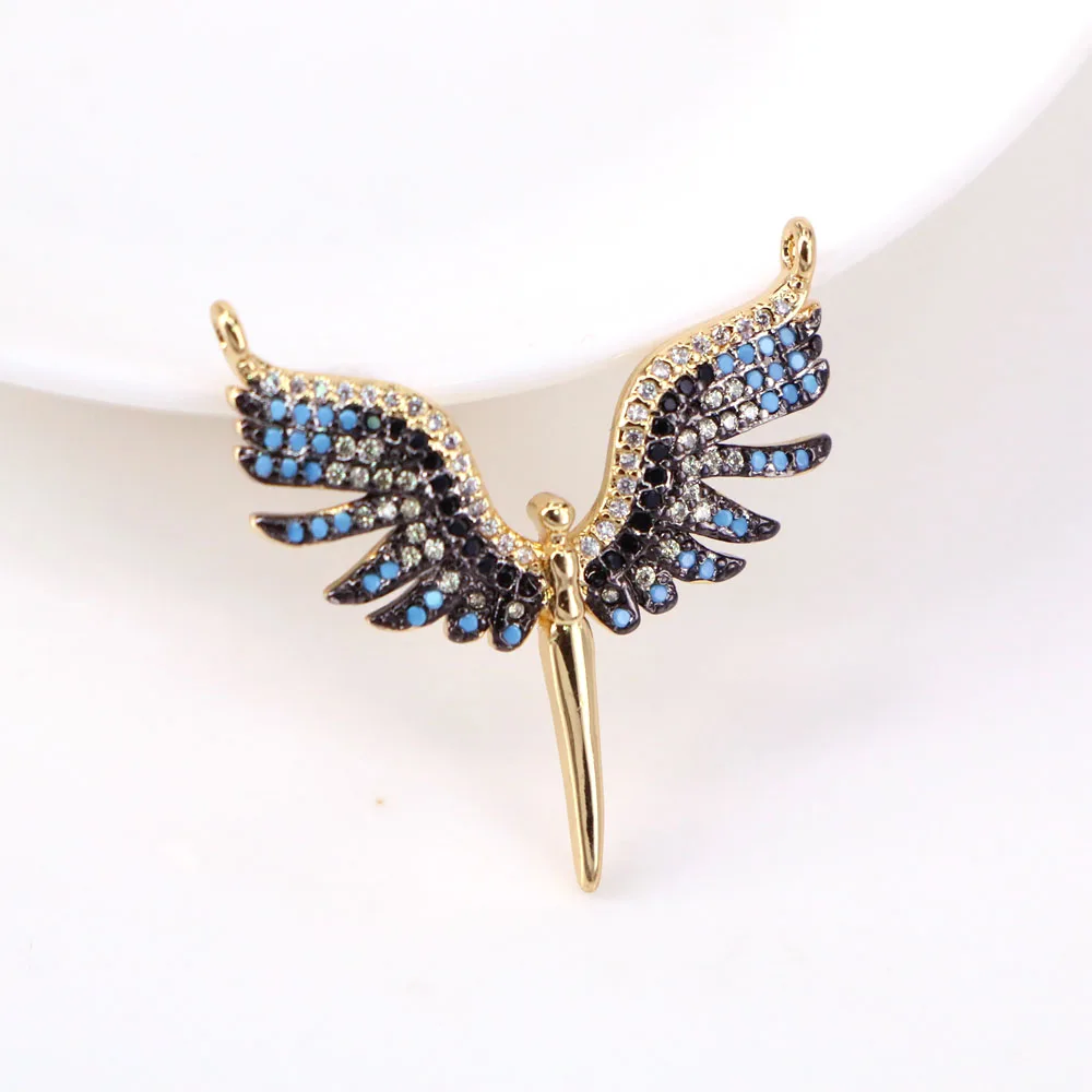 5PCS, Fashion Angel Wings Jewelry Necklace Pendant for Women Delicate Collar Choker Gold Color