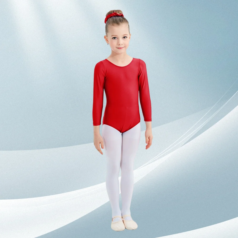 子供用バレエ衣装子供用長袖ダンスボディスーツ体操レオタード女の子用 балет バレエチュチュダンサーウェア