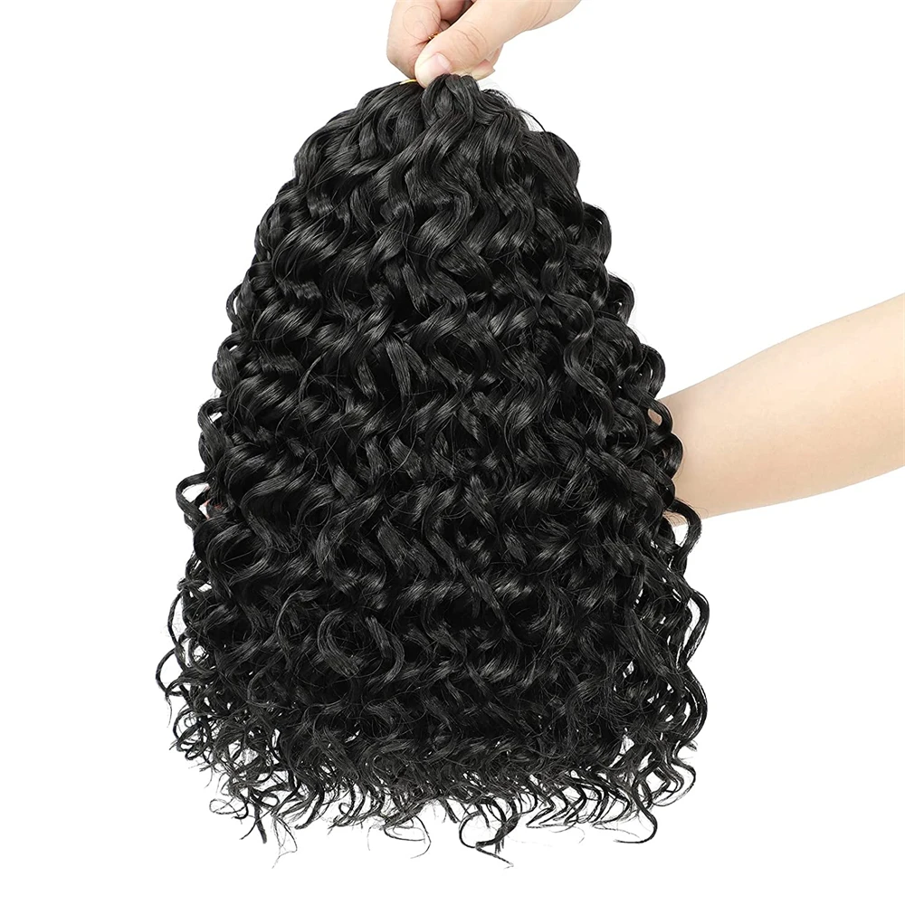 12 14  16 Crochet Braiding Hair Gogo Curl Crochet Braids For Water Wave Crochet Synthetic Hair Extensions For Women