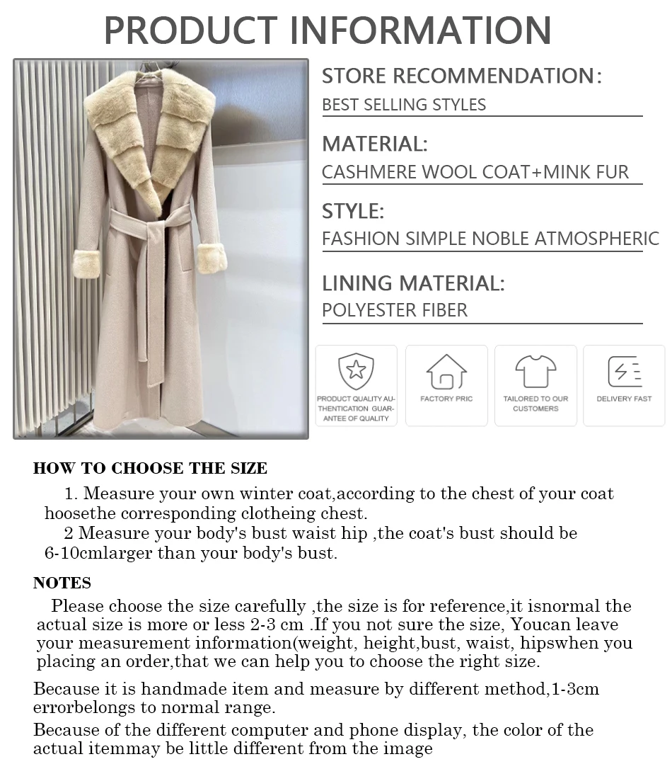 مزيج الصوف سترة مطابقة حزام المرأة معطف الصوف الفاخرة المرأة نمط جديد معطف من قماش الكشمير النساء