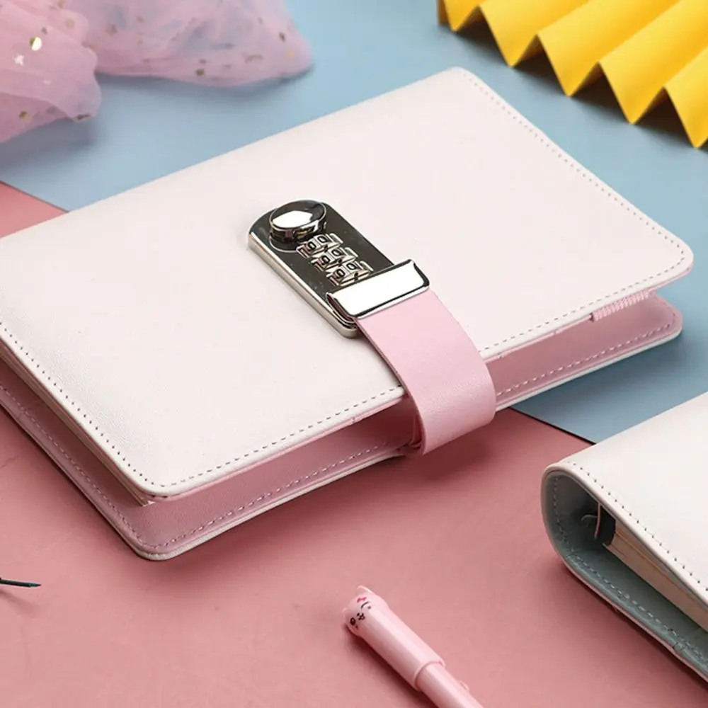 

Diary Notebook 90-Page Password Lock Notebook A5 Soft Student's Writing Notebook Smooth Writing Useful Hand Ledger Daily Planner