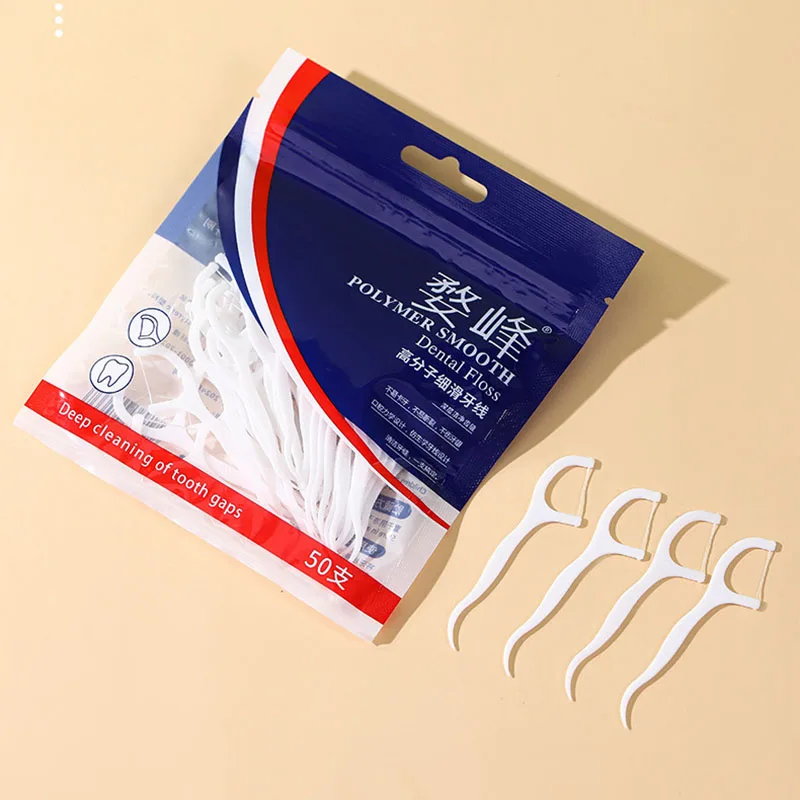 

Convenient Bagged Dental Floss For Multifunctional Oral Cleaning Care For Gums And Gaps Between Teeth Polymer Fine Dental Floss