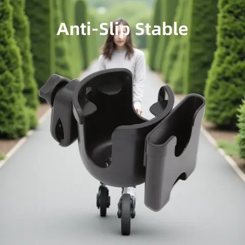 Bekerhouder voor kinderwagen Telefoonhouder Melkfles Ondersteuning voor uitje Antislipontwerp Universele kinderwagen Kinderwagenaccessoires
