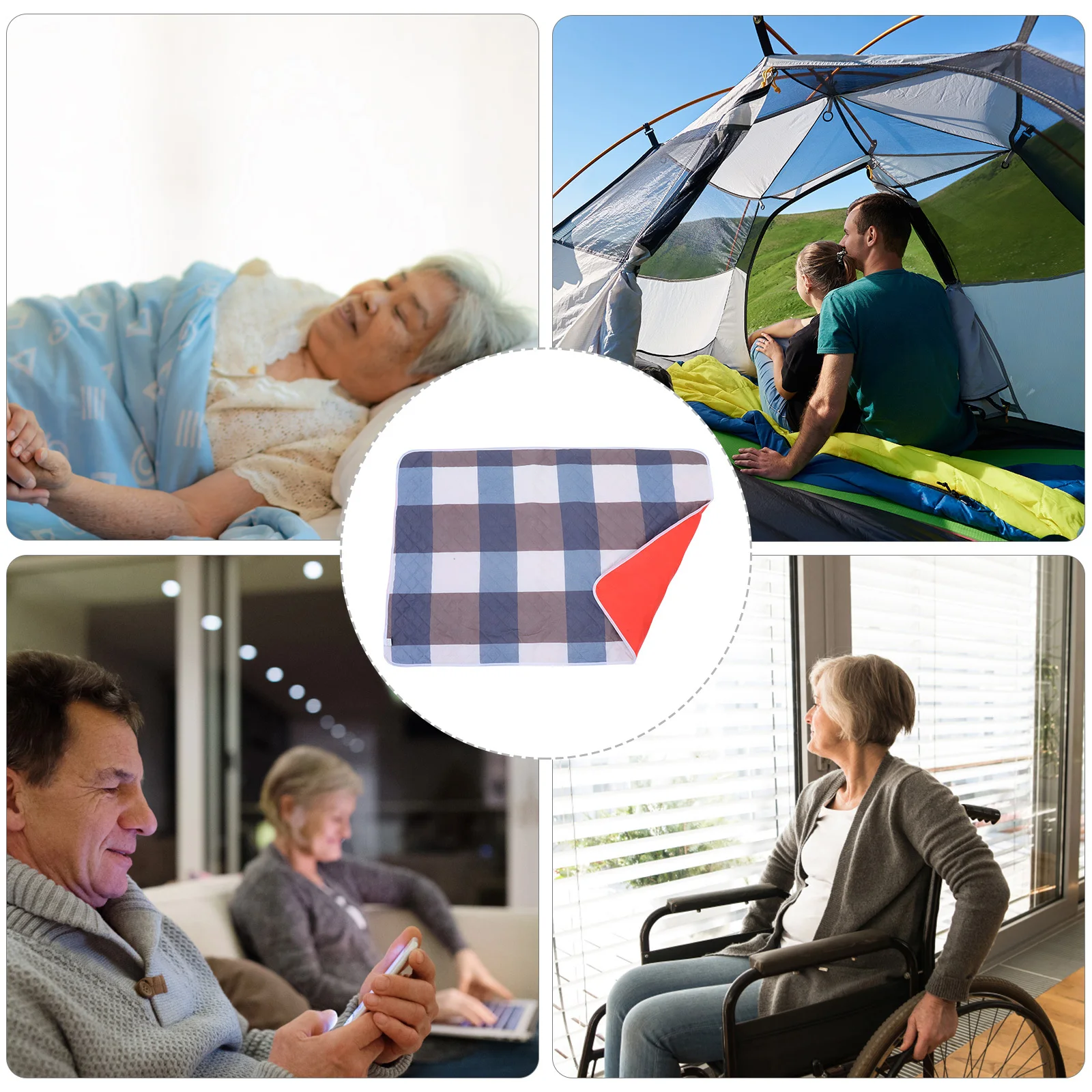 وسادة سرير مقاومة للماء عالية الامتصاص مقاس كبير وقابلة لإعادة الاستخدام وقابلة للغسل لعلاج سلس البول في الحيض مرتبة رعاية المسنين