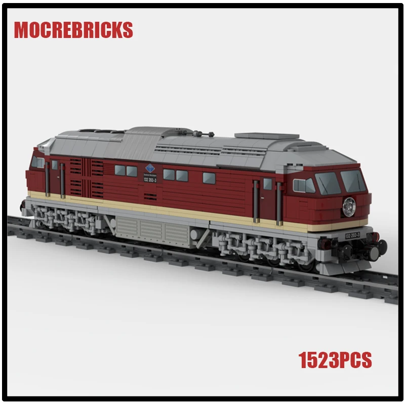 

City Railway Heavy Duty Diesel Locomotive BR132 Train MOC Building Blocks Assembling Model Puzzle Kid's Bricks Toy Xmas Gifts