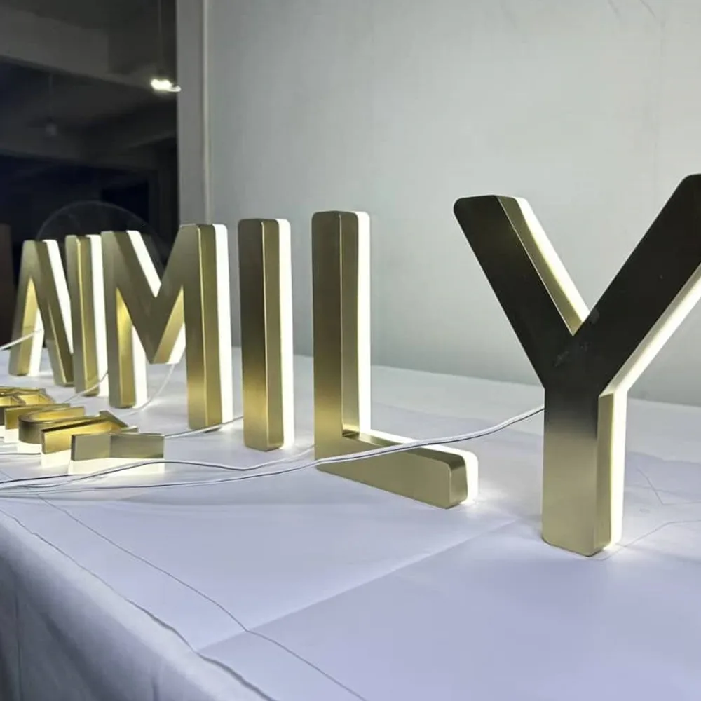 LED Backlit Metal Sign Letters - Custom 3D Illuminated Business Signs, Waterproof & Energy Efficient for Storefront
