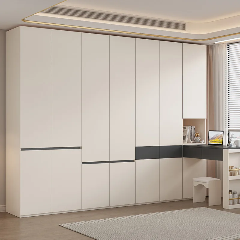 Wardrobe door to top segmented bedroom household swing door adult rental room economical large wardrobe