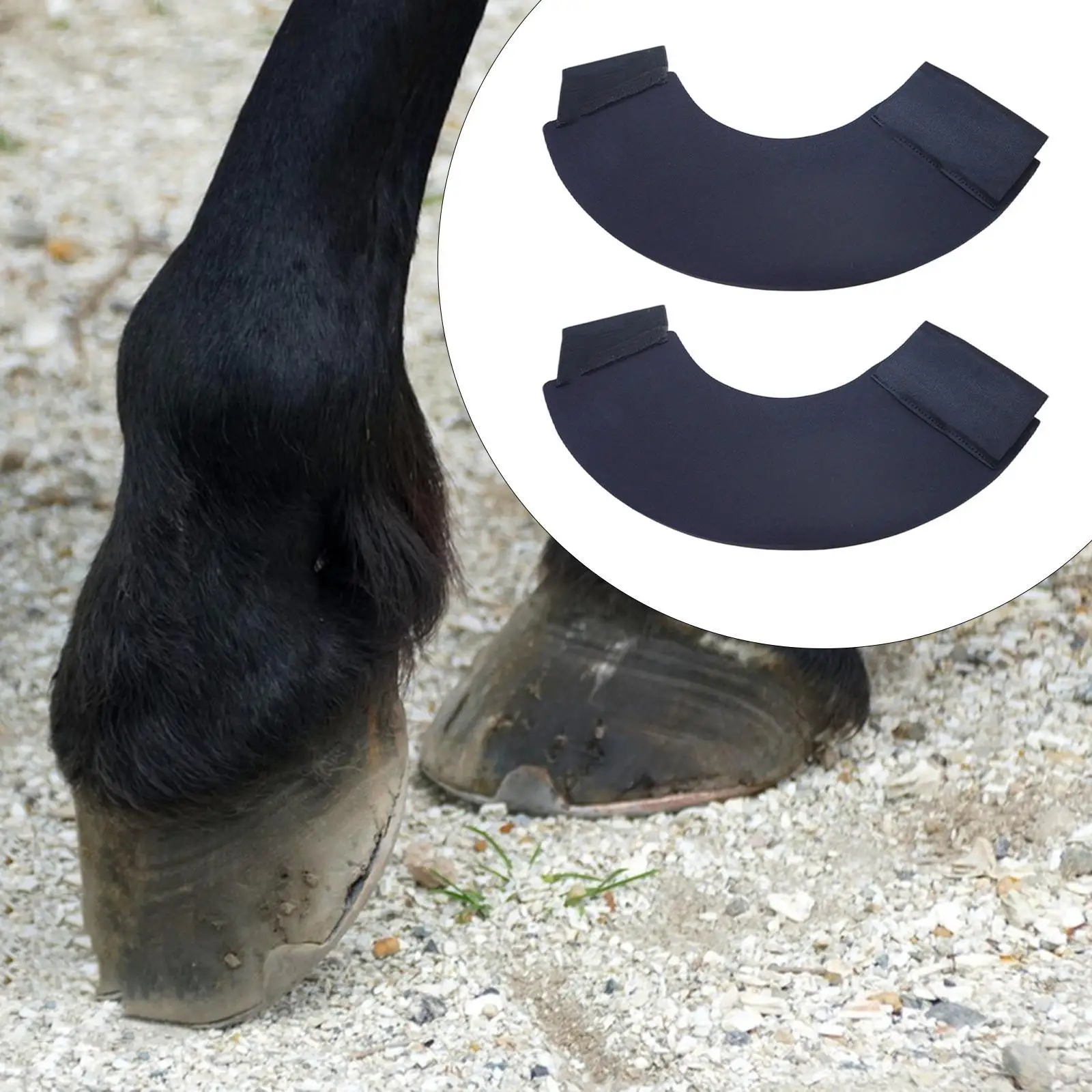 Botas de caballo Protector de pie aislar agua sucia Protector de pezuña portátil bota de protección de pezuña para entrenamiento de salto suministros de equitación