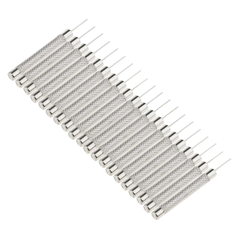 Alumínio Alloy Pin Punch, Ferramentas manuais, remover e ajustar o relógio, Silver Workshop Equipment, Hot Sales, 20 Pcs