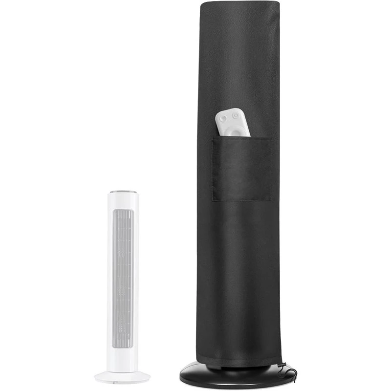 UISN Tower Fan Cover, Waterproof Dustproof Fan Protective Cover, Oscillating Tower Fan Covers Stand Up Fan For Home Bedroom