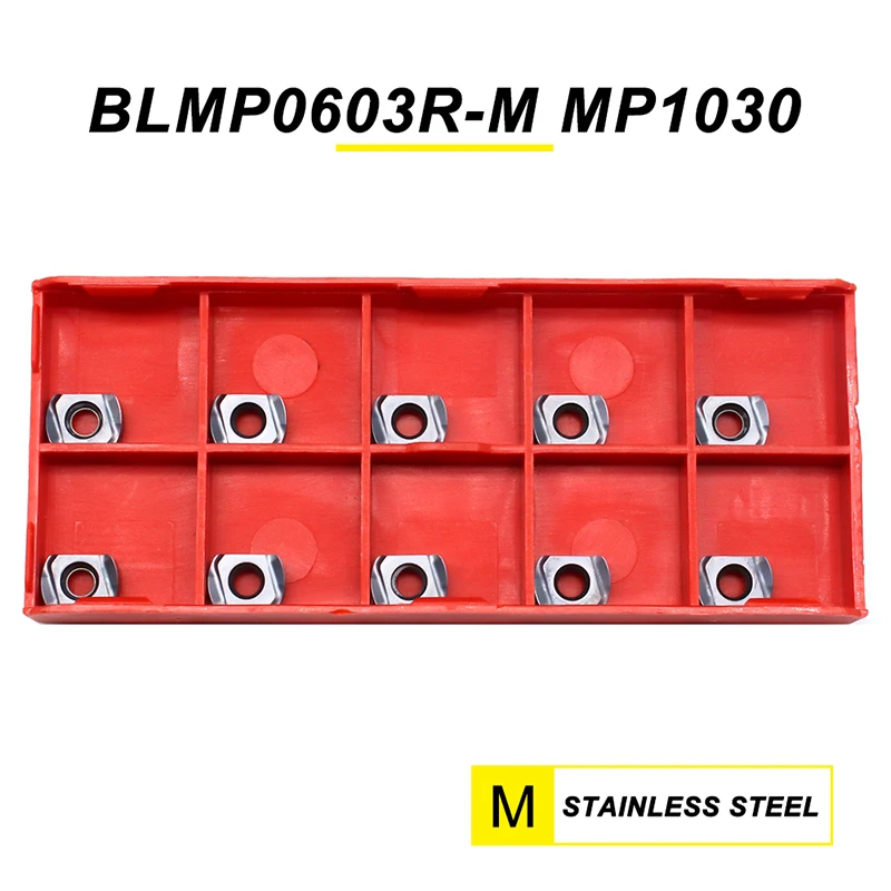 BLMP0603R M MP1030 Carbide Inserts Milling Turning Tool BLMP0603 R M Tungsten Carbide Blades CNC Lathe For Stainless Steel