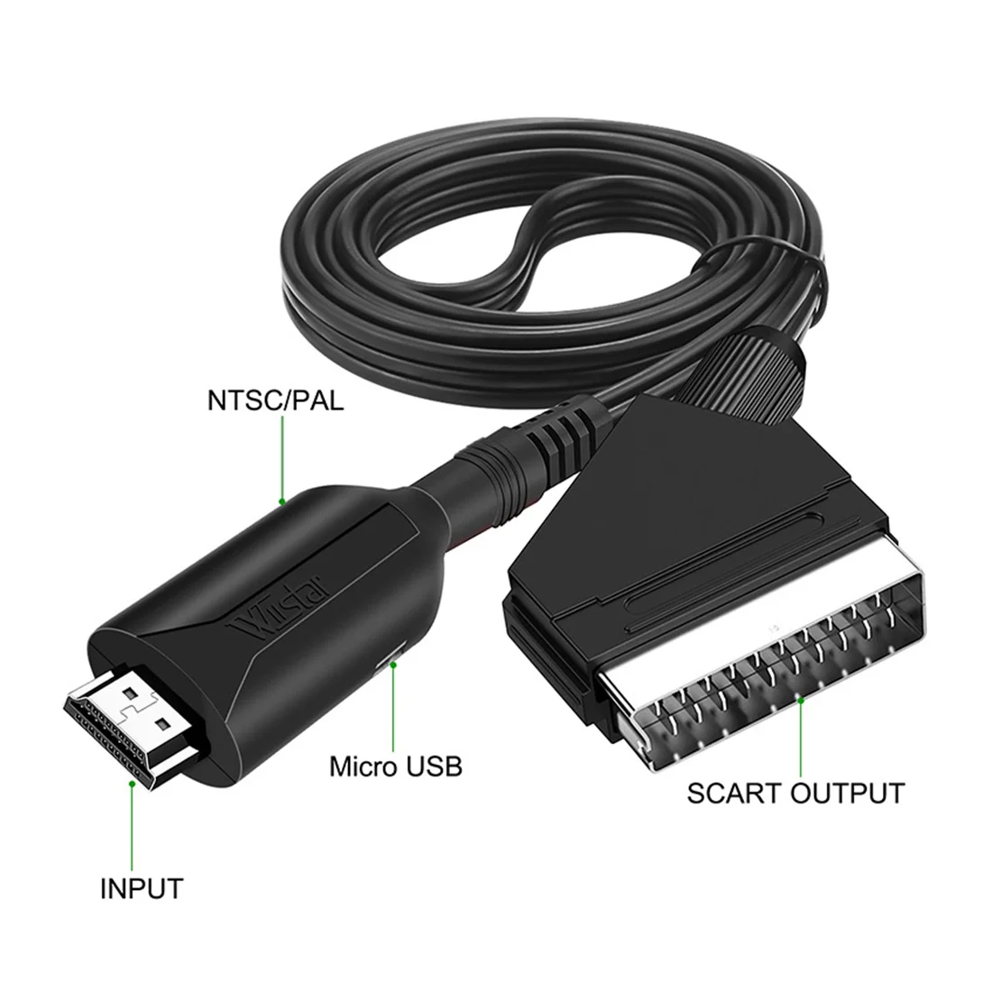 AU49_WIISTAR Convertitore audio video adattatore compatibile HDMI-SART