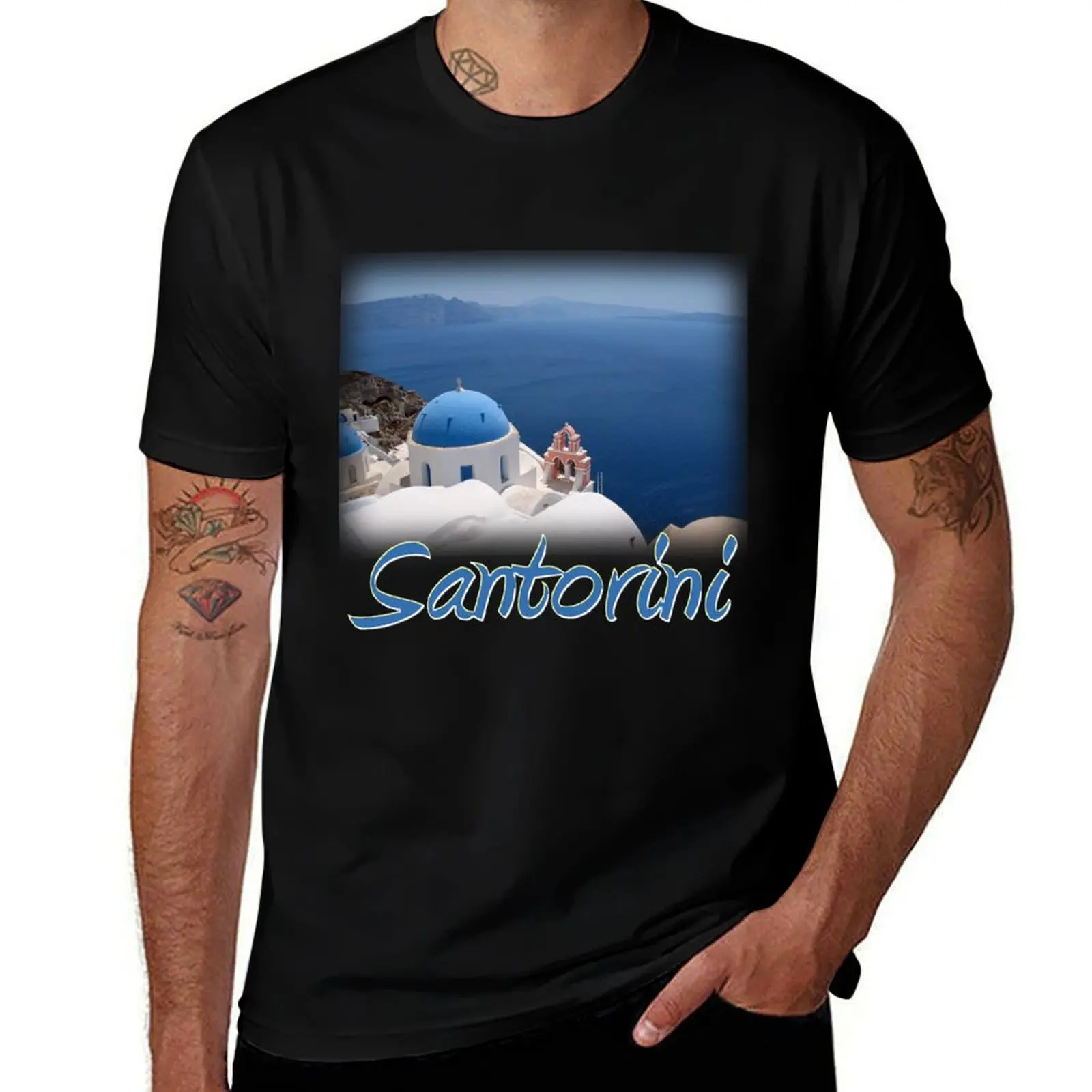 

Santorini T-Shirt funny t shirts man man t shirts for men T-Shirt