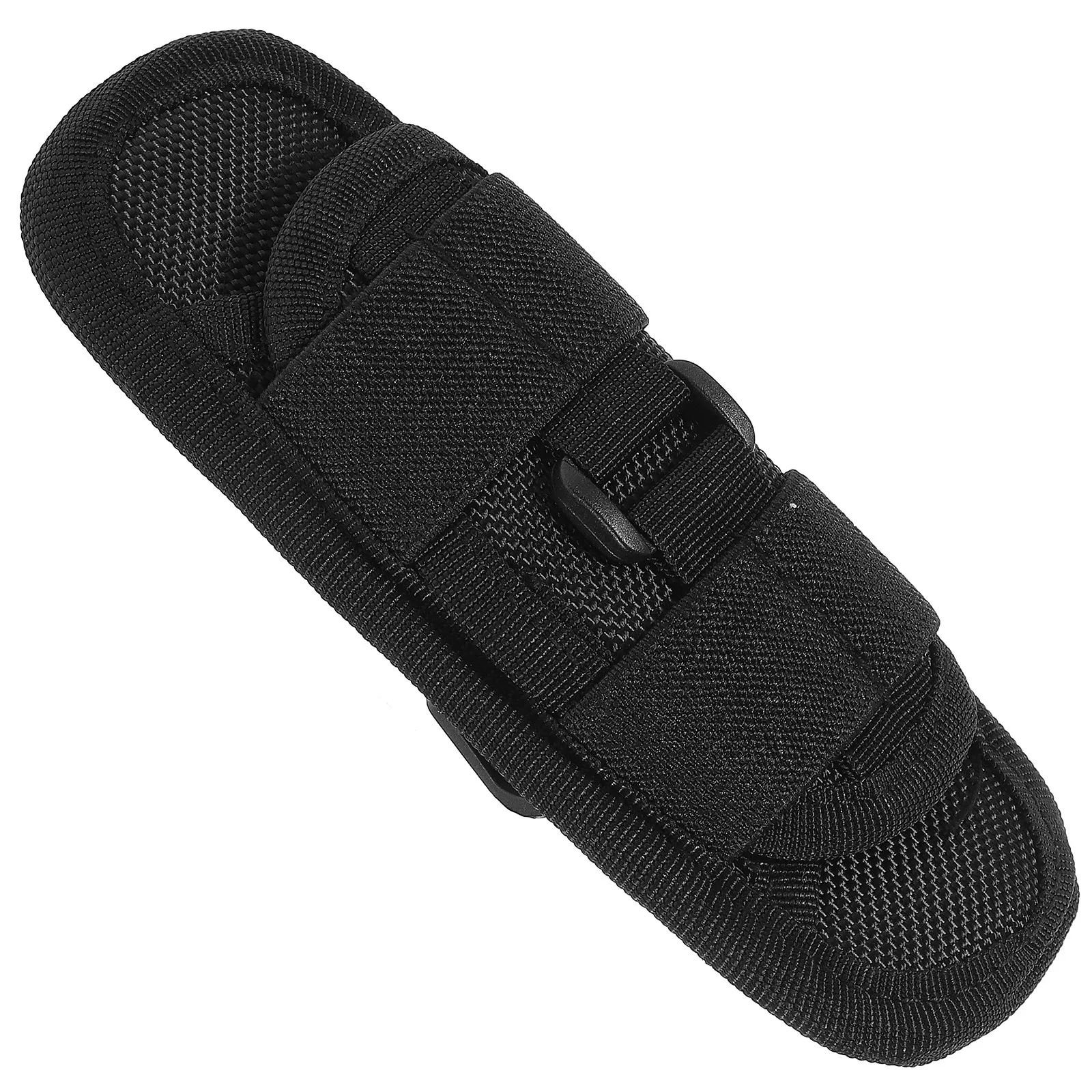 Black Nylon Flashlight Holster Pouch Case Clip Belt Carry Flashlight Carrying Pouch Portable Outdoor Camping Hiking