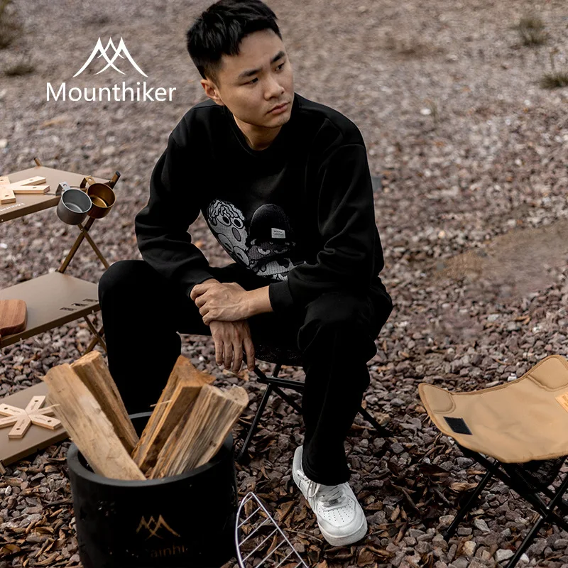 Mounthiker Ultra Ringan Luar Ruangan แบบพกพาตกปลา Camping อะลูมินัมอัลลอย Moon Pony มินิปิกนิกพับที่นั่งเก้าอี้เครื่องมือ