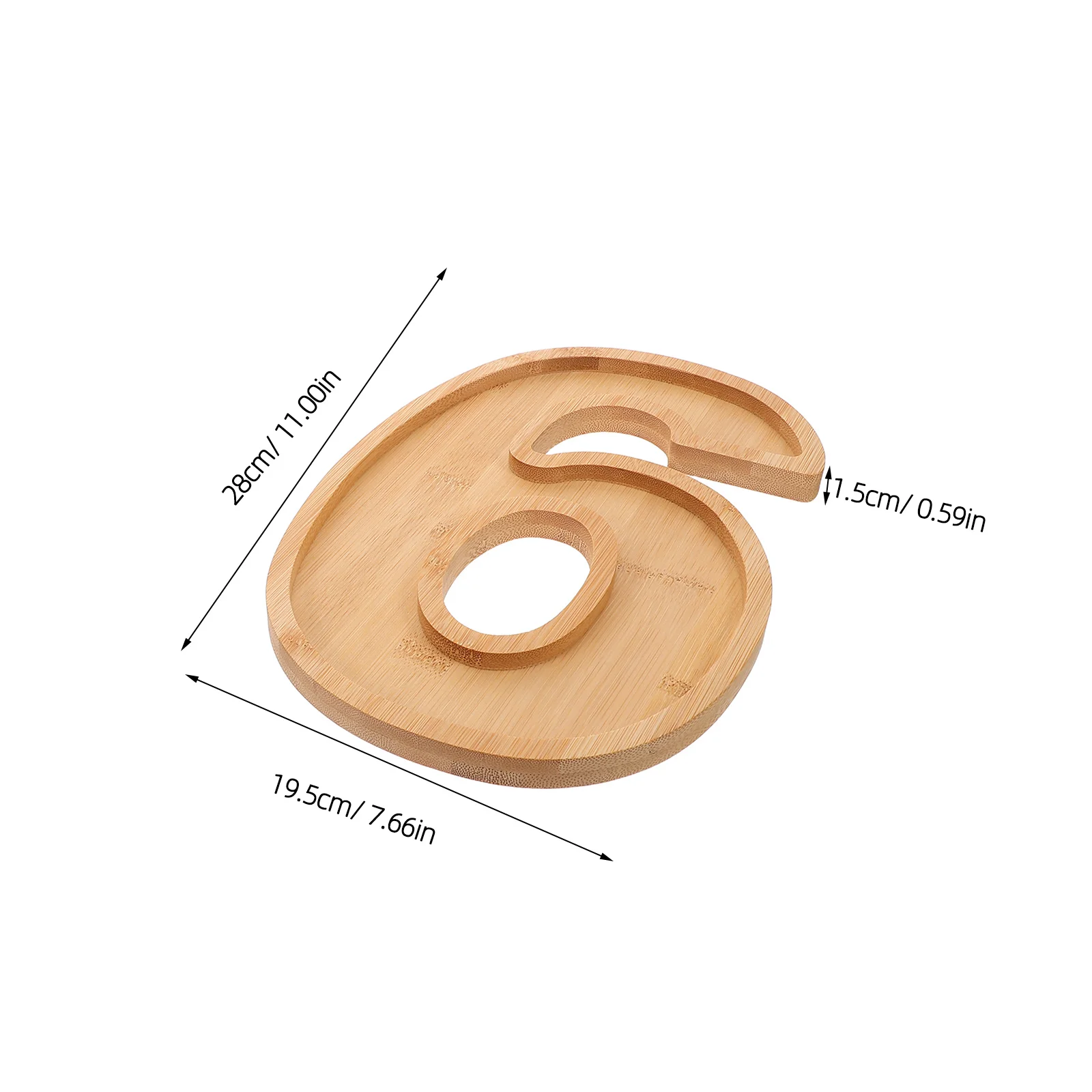 4 قطعة صينية تقديم الوجبات الخفيفة الخشبية 2026 أطباق على شكل أرقام للعام الجديد حفلة التخرج عطلة الجبن مجلس بوفيه العرض #4