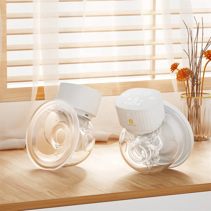 

Carebao Wireless Hands Free Dual Double Electric Wearable Breast Pump for Baby Breastfeeding Milk Extractor Electric Drive 24